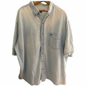 90’s Vtg. Cactus 🌵 Men’s Light Blue Denim Shirt~3x